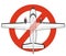 Prohibition of airplane. Strict ban on construction of aircraft, forbid.