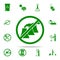 prohibition of harmful emissions green icon. greenpeace icons universal set for web and mobile
