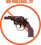 Prohibition illustration Never violence