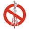 Prohibition of satellite tower. Strict ban on construction of transmission tower pylons.