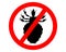 Prohibition sign for lice