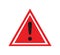 Prohibition sign. Warning sign. Sign of danger. Exclamation mark