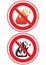 Prohibition to make fire