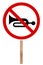 Prohibitory traffic sign - Sound signal