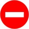 Prohibitory traffic Stop Sign, No entry  sign, Logo element illustration.