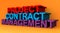 Project contract management on orange
