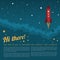 Project Launch Rocket in Space Vector Background