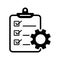 Project management icon. Vector illustration