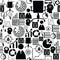 Project management seamless pattern background icon