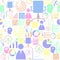 Project management seamless pattern background icon