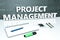 Project Management text concept