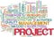 Project management wordcloud