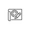 Project planning line icon