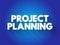 Project planning text quote, business concept background