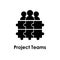 project team, puzzle, group icon. Element of business icon for mobile concept and web apps. Detailed project team, puzzle, group