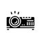 projector electronic device cinema glyph icon vector illustration