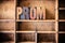 Prom Concept Wooden Letterpress Theme