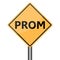 Prom icon, road sign