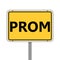 Prom icon, road sign