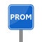 Prom icon, road sign