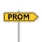 Prom icon, road sign