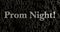 Prom Night! - 3D rendered metallic typeset headline illustration