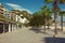 Promenade along the Mediterranean coast