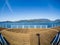 Promenade along the Okanagan Lake waterfront in Kelowna, BC