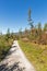 Promenade around Strbske Lake in Slovakia.