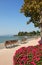 Promenade of bardolino, garda lake, italy