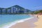 Promenade and beach in Dadonghai bay in Sanya, Hainan