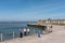 The promenade and beach huts, Minnis Bay, Thanet, Kent