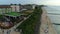 Promenade Beach Ustronie Morskie Promenada Plaza Aerial View Poland