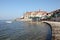 Promenade in Croatian town Umag