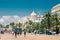 Promenade des Anglais literally: Walkway of the English and the Hotel Negresco in Nice,  French Riviera, France