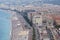 Promenade des Anglais, Nice, city, urban area, aerial photography, metropolitan area