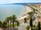 Promenade des Anglais viewpoint from above