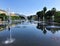 Promenade Du Paillon fountains, Nice, South of France