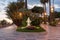 Promenade of the Empress Corso Imperatrice in the evening light, Sanremo, Italy