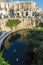 Promenade and fountain of Arethusa in Siracusa, Sicily, Italy