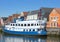 Promenade in Harbor of Husum,North Frisia,Germany