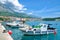 Promenade of Makarska Town,adriatic Sea,Croatia