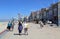 Promenade of Malo les Bains beach in Dunkirk, France