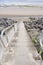 Promenade at seaside, North sea at Seaton Carew, Hartlepool, U.K