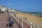 Promenade in St Leonard\'s and Hastings town in South coast of UK