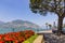 Promenade street in Iseo city, Iseo lake, Italy