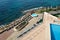 Promenade of Torrevieja city, view from above.