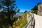 Promenade and viewpoint at famous Egadi islands, Erice, Sicily