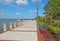 Promenade on the waterfront of Beaufort, South Carolina