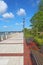 Promenade on the waterfront of Beaufort, South Carolina vertical